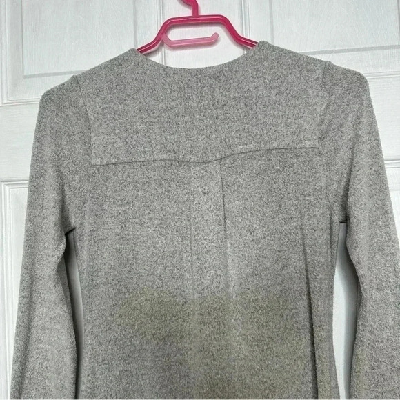 Monteau  Sweater Dress Buttons Grey Size Small - Picture 15 of 16